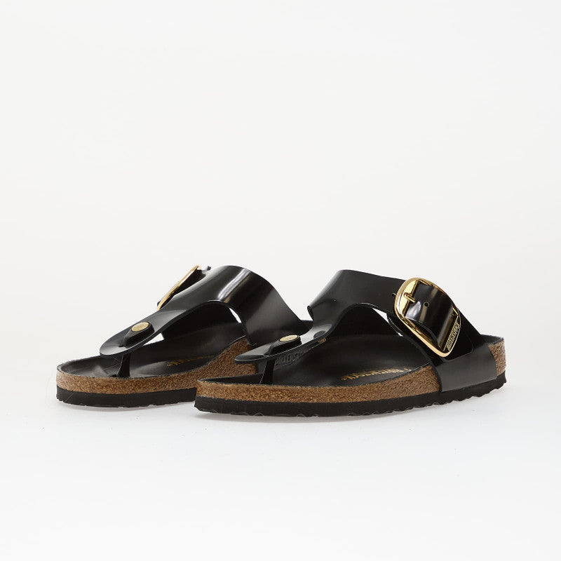 Birkenstock Gizeh Big Buckle Natural Leather Patent Women Nappa Glamour