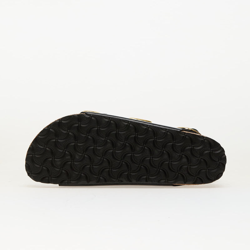 Birkenstock Milano Big Buckle Natural Leather Patent High-Shine Black