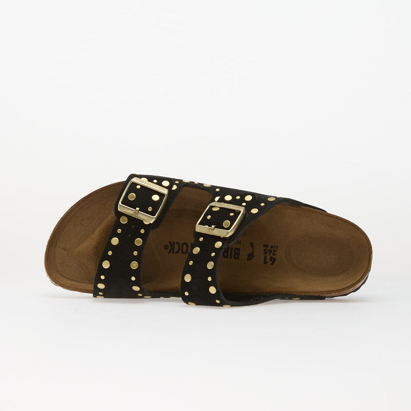 Birkenstock Arizona Rivets Suede Leather Women Black