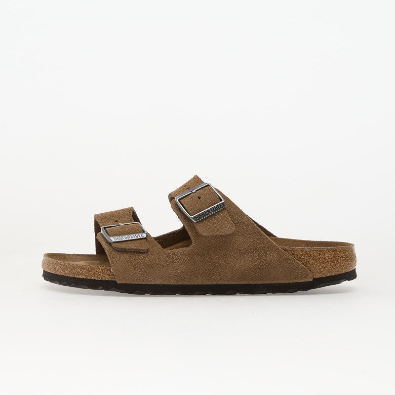 Birkenstock Arizona Soft Footbed Suede Leather Dark Tea Tonal