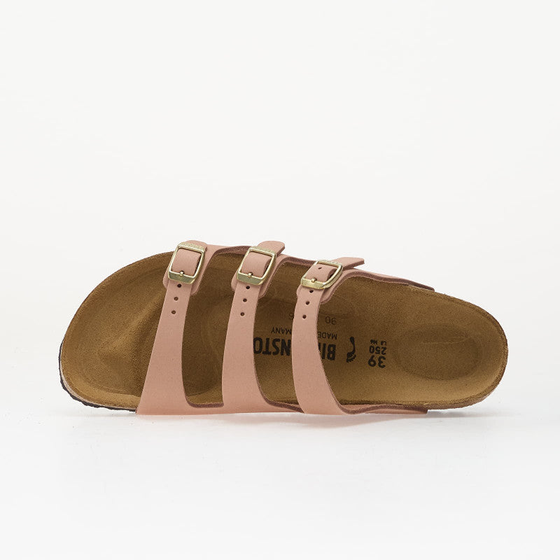 Birkenstock Florida Nubuck Leather Women Soft Pink