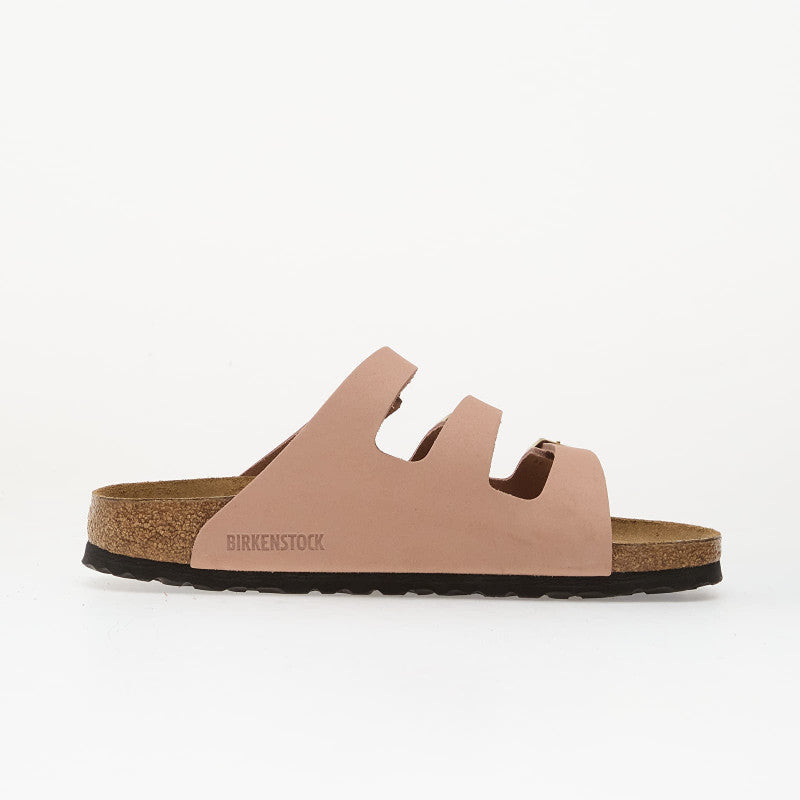 Birkenstock Florida Nubuck Leather Women Soft Pink