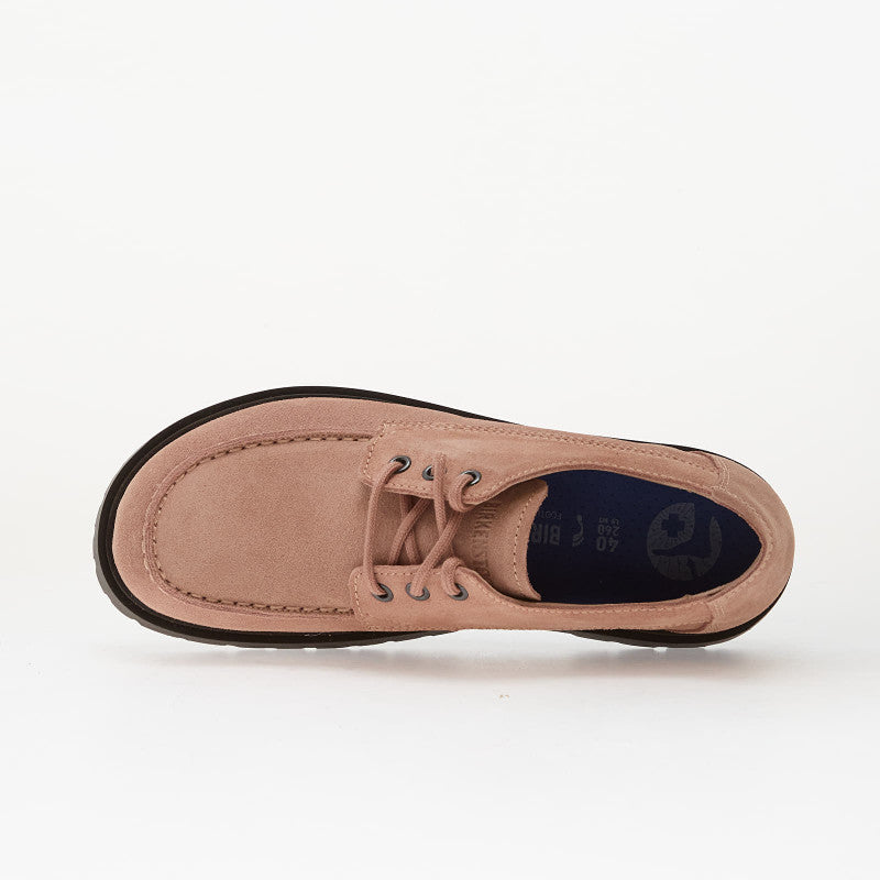 Birkenstock Highwood Moc Lace Low Suede Leather Pink Clay