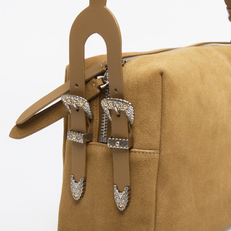 Pinko 24 Big Suede Verde Canguro