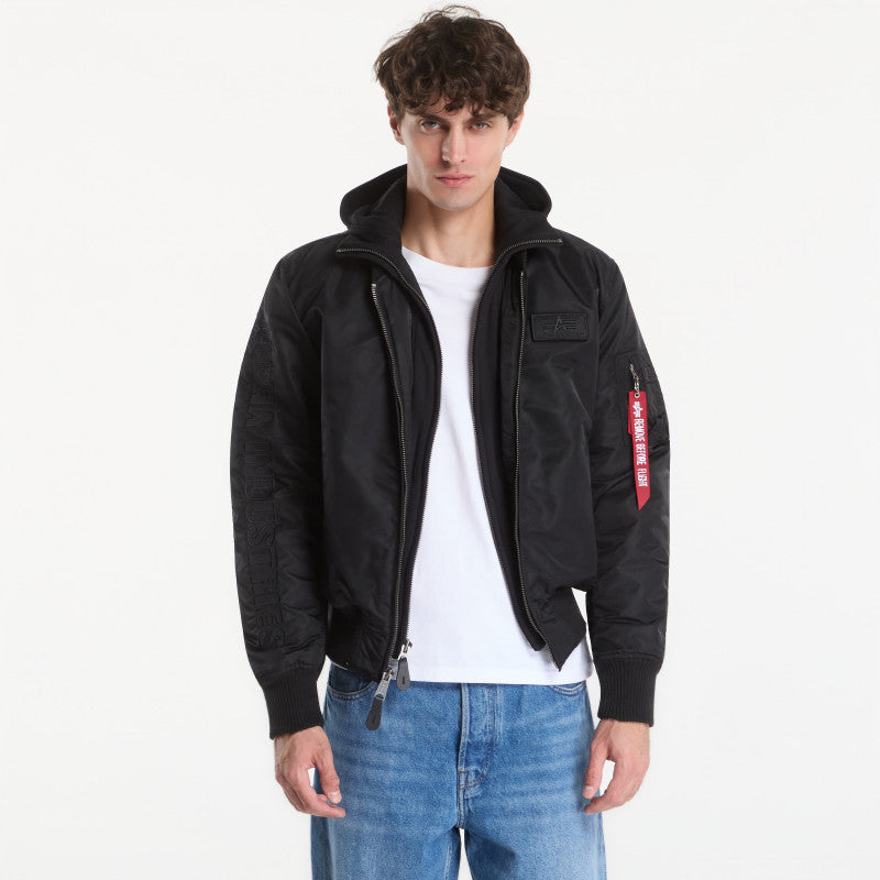 Alpha Industries MA-1 D-Tec Sleeve Embroidery Black/ Black