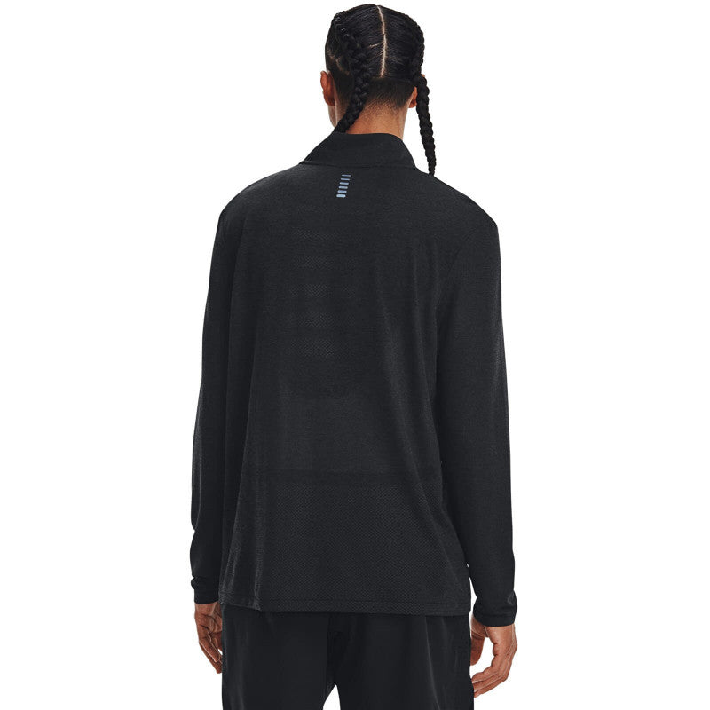 Under Armour Seamless Stride 1/4 Zip Black