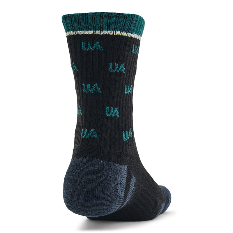 Under Armour Perf Cotton Nov 2Pk Mid Black 001