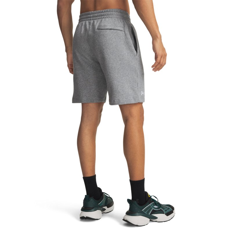 Under Armour Rival Fleece Shorts Castlerock Light Heather/ White