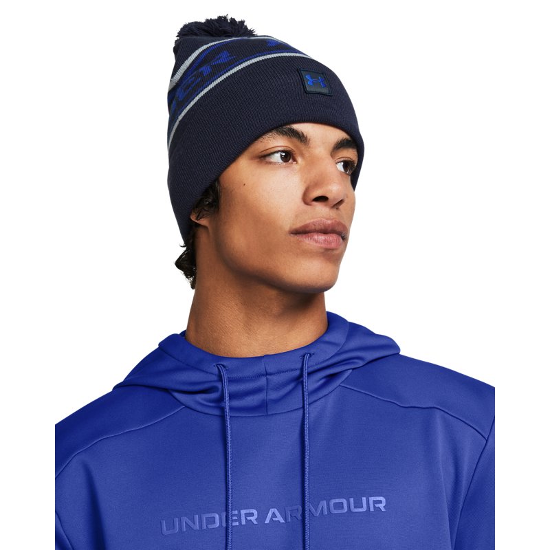 Under Armour Men'S Halftime Pom Beanie Midnight Navy