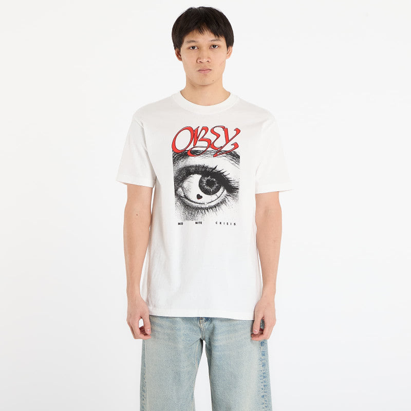OBEY Midnite Crisis T-Shirt Pigment Vintage White