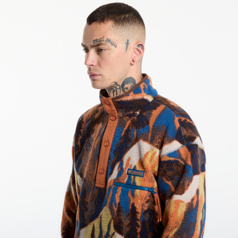 Columbia Helvetia™ II Printed Half Snap Fleece Teak Brown Soarin