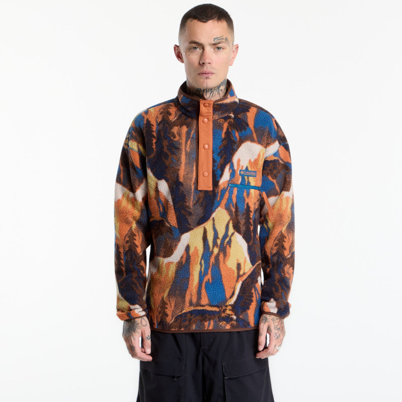 Columbia Helvetia™ II Printed Half Snap Fleece Teak Brown Soarin