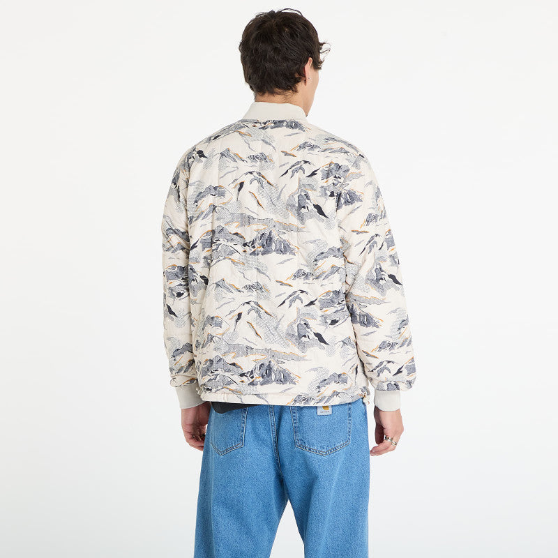 Columbia High Cascades™ Interchange Reversible Bomber Jacket Dark Stone Skylines