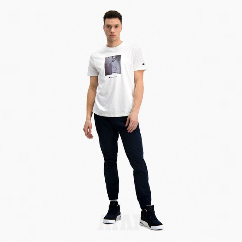 Champion Vintage Sports Icons Print Crewneck Tee White