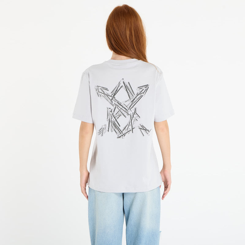 Daily Paper Matchstick Shield Ss T-Shirt Micro Chip Grey