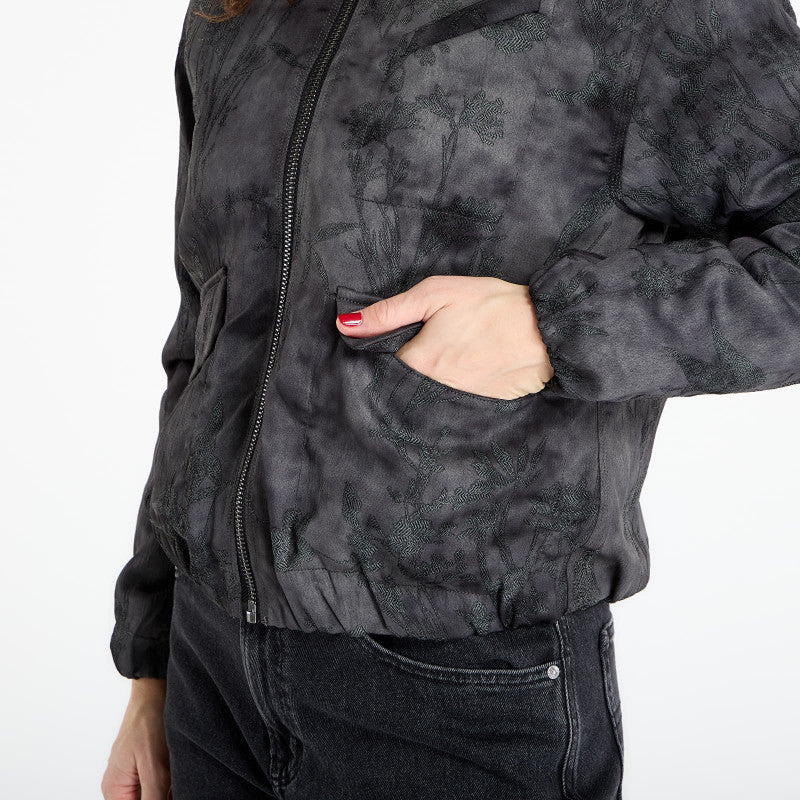 Desigual Fantasy Embroidered Bomber Jacket Black