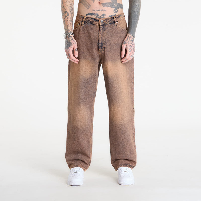 Jeansy Daily Paper Washed Shield Amba Jeans Denim
