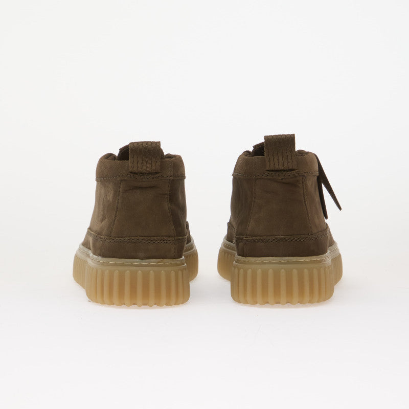 Clarks Torhill Lace Hi Khaki Nubuck
