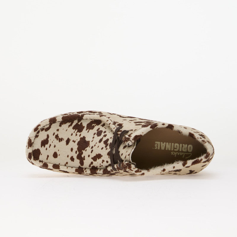 Clarks Originals Wallabee Brown Cow Print
