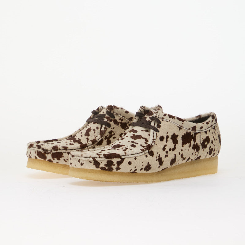 Clarks Originals Wallabee Brown Cow Print
