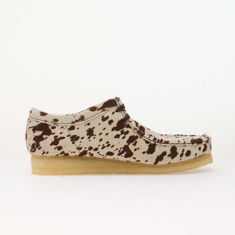 Clarks Originals Wallabee Brown Cow Print