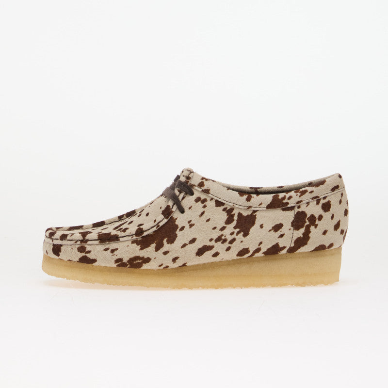Clarks Originals Wallabee Brown Cow Print