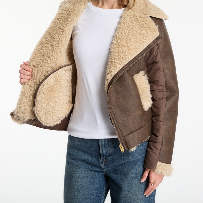 Desigual Parcella Coat Brown