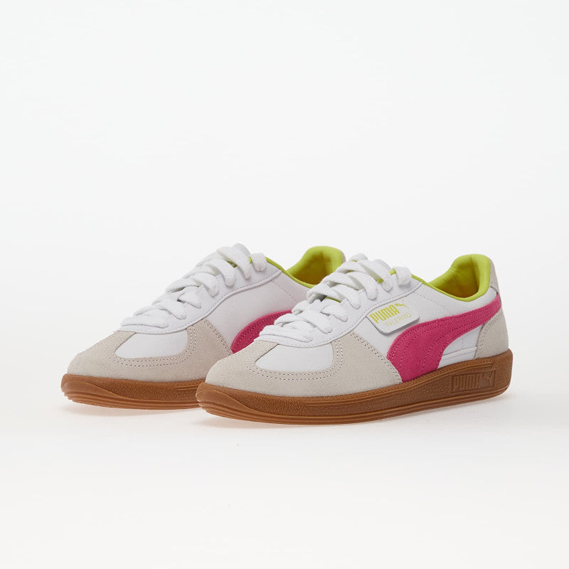 Puma Palermo Lth Puma White-Fluro Pink Pes