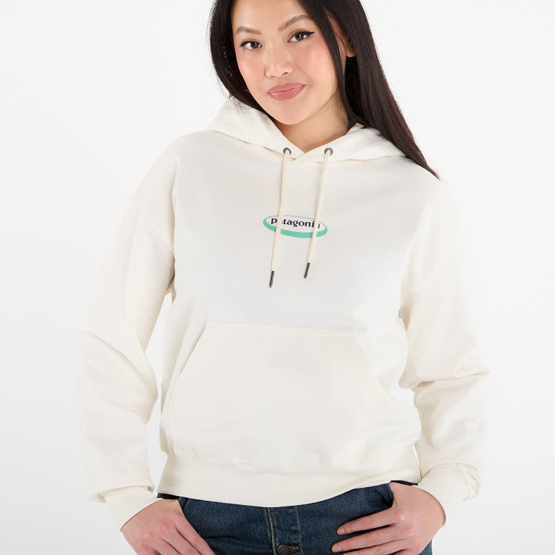 Patagonia W's '95 Oval Logo Daily Hoody Wool White
