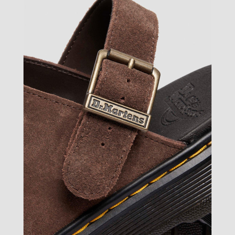 Dr. Martens Brookline Mule Dark Brown Bronx Suede