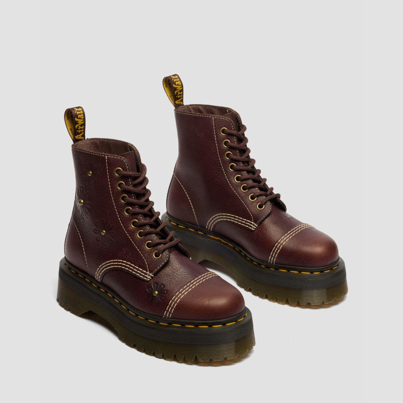 Dr. Martens SINCLAIR Flower Dark Brown Grizzly