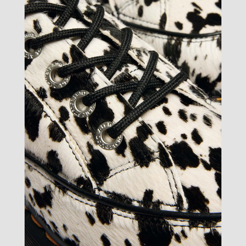 Dr. Martens 8363 BUZZ 5 EYE Cream+Black Dalmatian Print Hair On