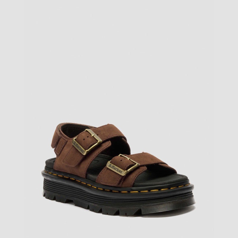 Dr. Martens ZEBZAG SANDAL Sepia Brown Tumbled Nubuck