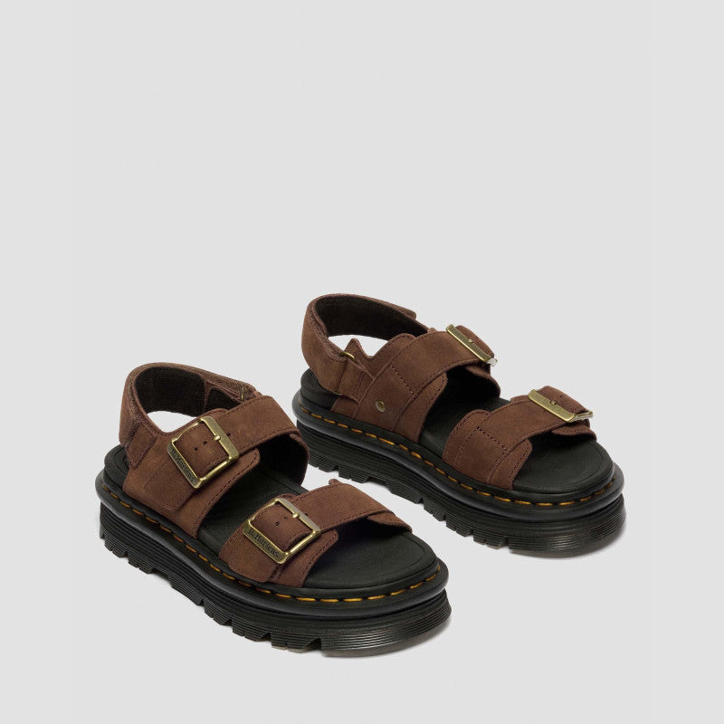 Dr. Martens ZEBZAG SANDAL Sepia Brown Tumbled Nubuck