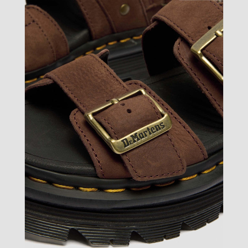 Dr. Martens ZEBZAG SANDAL Sepia Brown Tumbled Nubuck