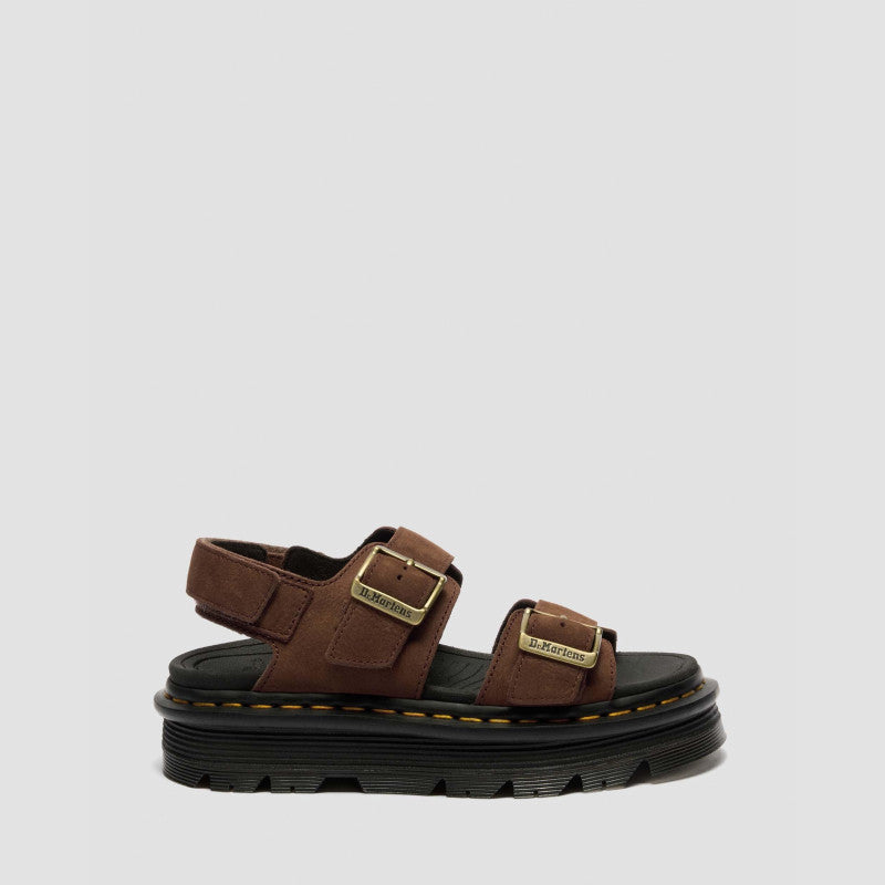 Dr. Martens ZEBZAG SANDAL Sepia Brown Tumbled Nubuck