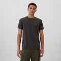 GAP Micro Logo Crew Charcoal Heather