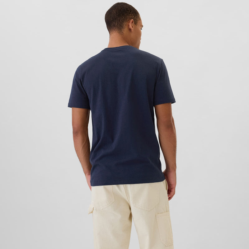 GAP Micro Logo Crew Tapestry Navy