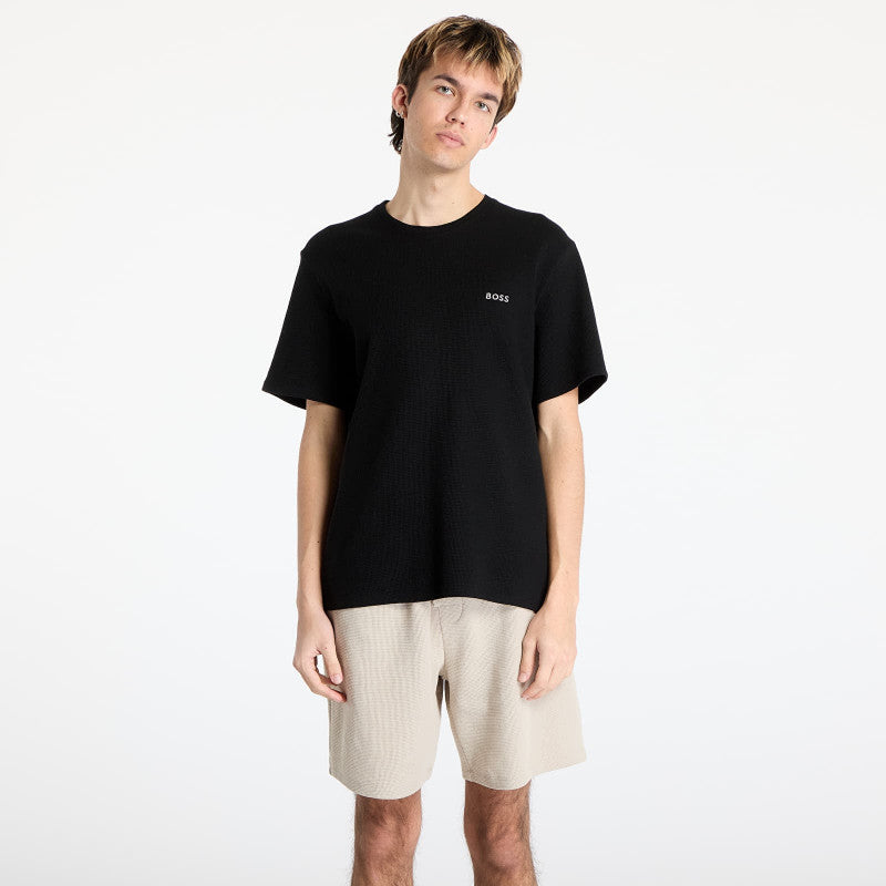 Hugo Boss Men's Waffle T-Shirt Black