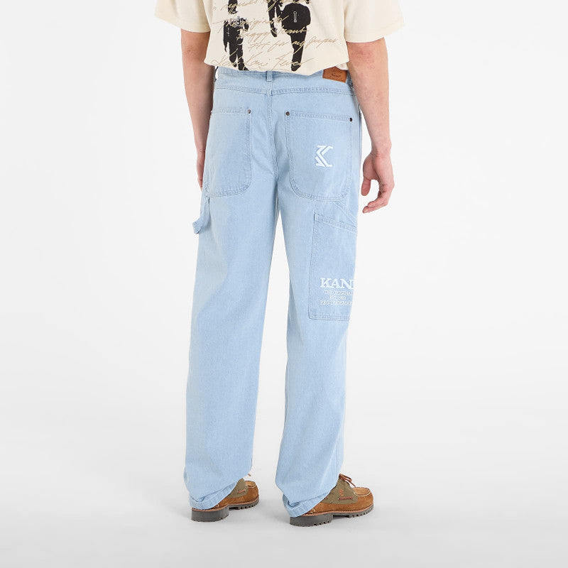 Jeansy Karl Kani Retro Baggy Workwear Denim Blue