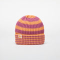 New Era Knit Medium Stripe Beanie Orange Glaze
