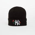 New Era Knit Medium Wmns MLB Sequin Rose New York Yankees Beanie Black