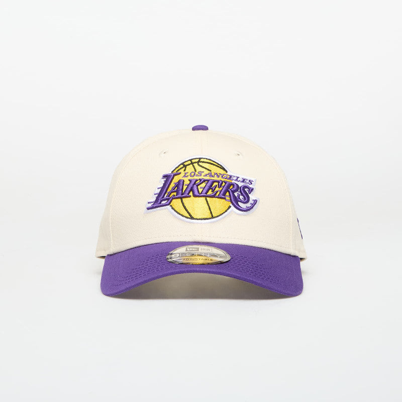 New Era 9FORTY Los Angeles Lakers NBA Colourblock Light Cream/ Official Team Color
