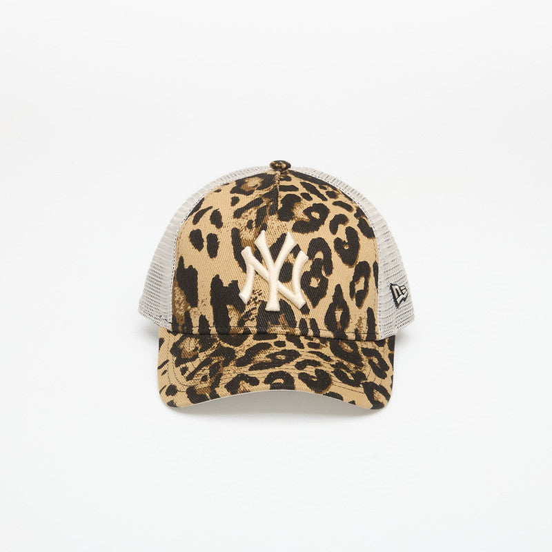 New Era 9FORTY MC AF Trucker Leopard New York Yankees NFL Brown Suede