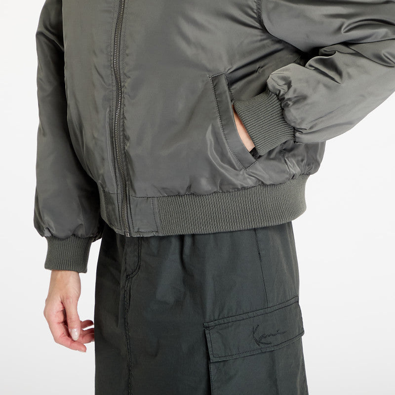 Karl Kani Chest Signature Bomber Jacket Grey