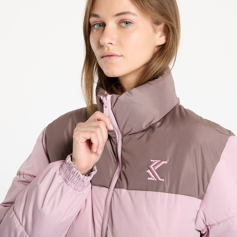 Karl Kani OG Reversible Puffer Jacket Rose/ Taupe