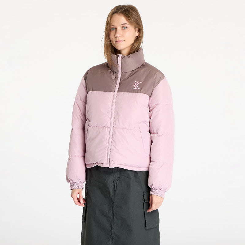 Karl Kani OG Reversible Puffer Jacket Rose/ Taupe