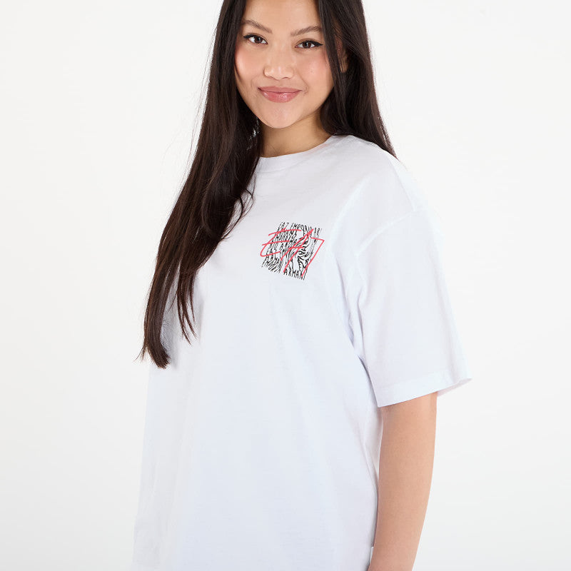 EA7 Emporio Armani Train Logo Series Wmns Tee Ss Ext White
