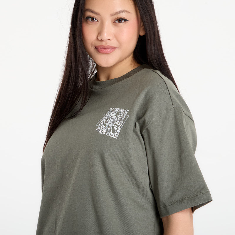 EA7 Emporio Armani Train Logo Series Wmns Tee Ss Ext Mulled Basil