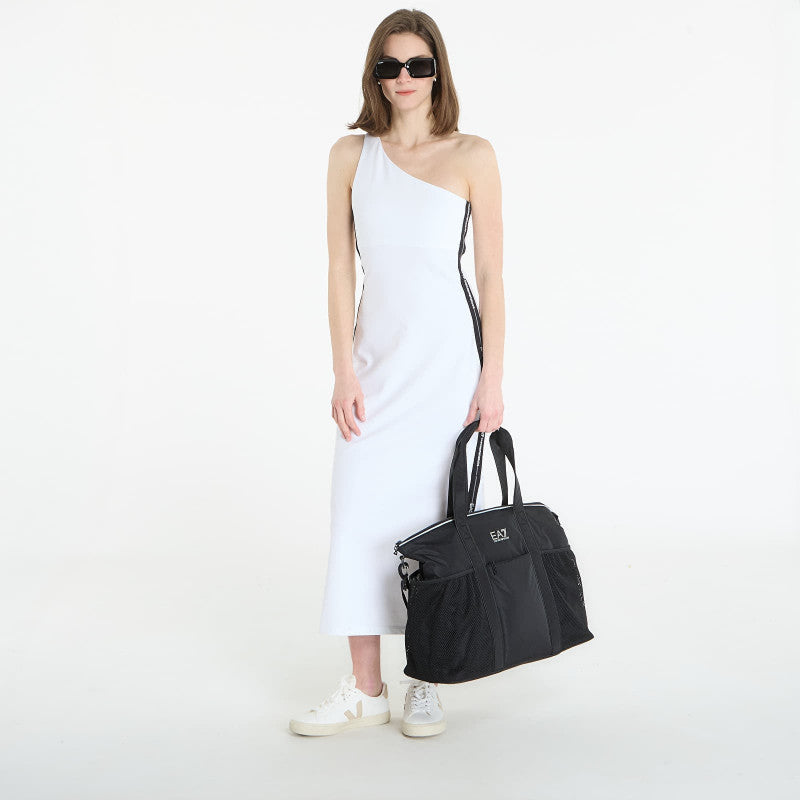 Sukienka EA7 Emporio Armani Logo Series Dress White